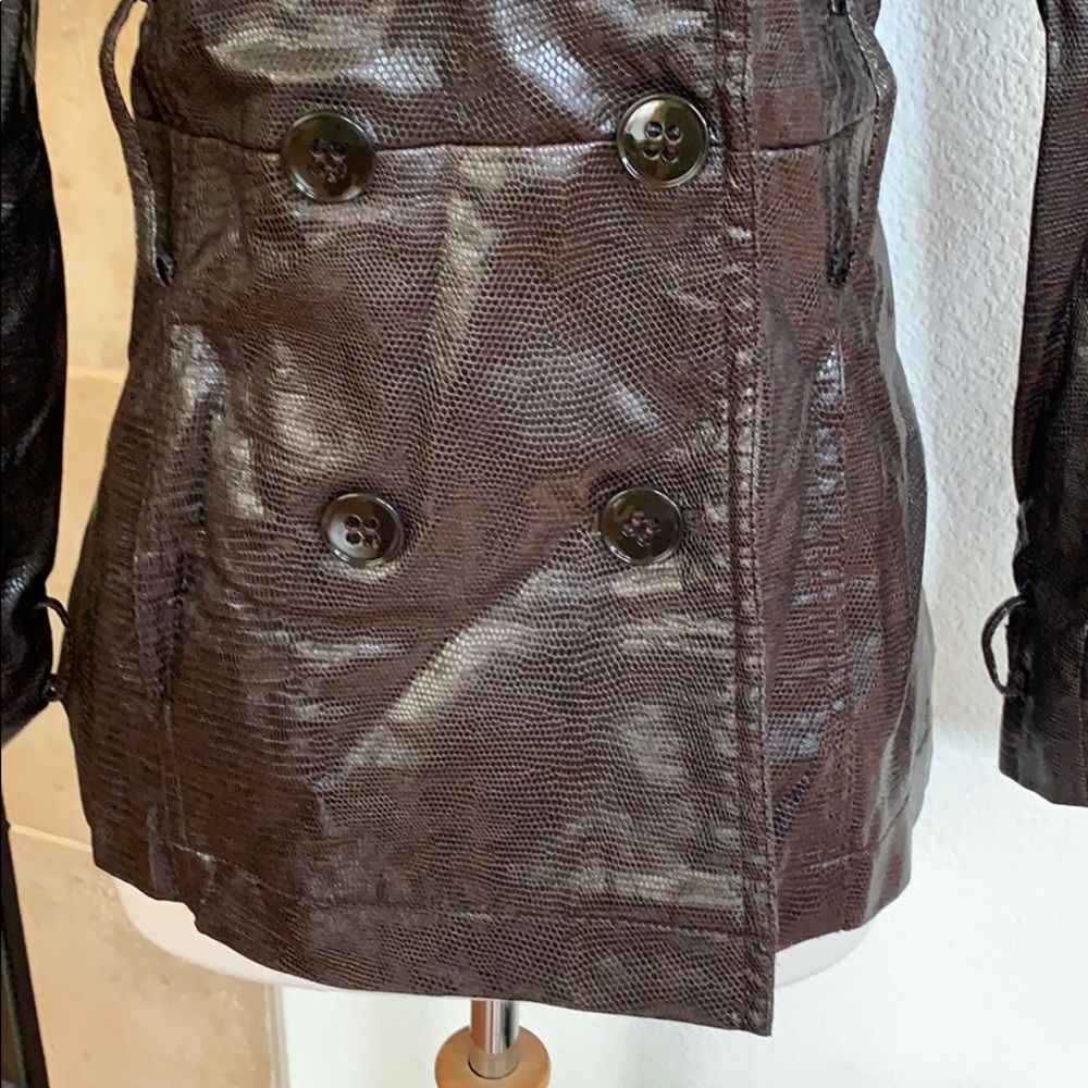 Zara Basic Leather Jacket - image 6